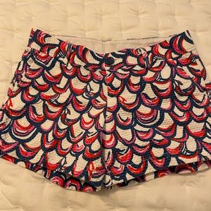 Lilly Pulitzer Callahan Resort White Gillty Shorts sz8